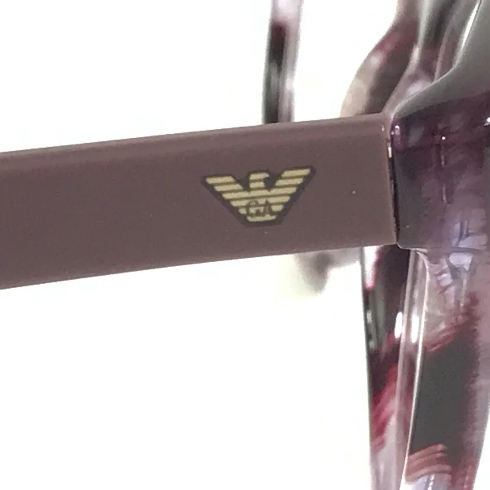 Emporio Armani Eyeglasses Frames EA3105 5389 Purple Horn Cat Eye 54-18-140